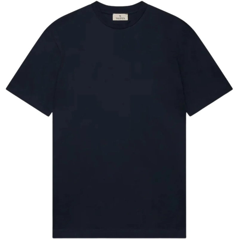 VALENZA T-shirt Valenza Interlock Supima T-shirts Donkerblauw 1001 blau