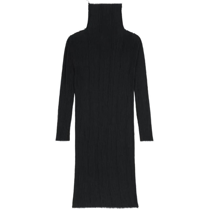 MM6 Maison Margiela Midikleid Maxi Dress Black schwarz
