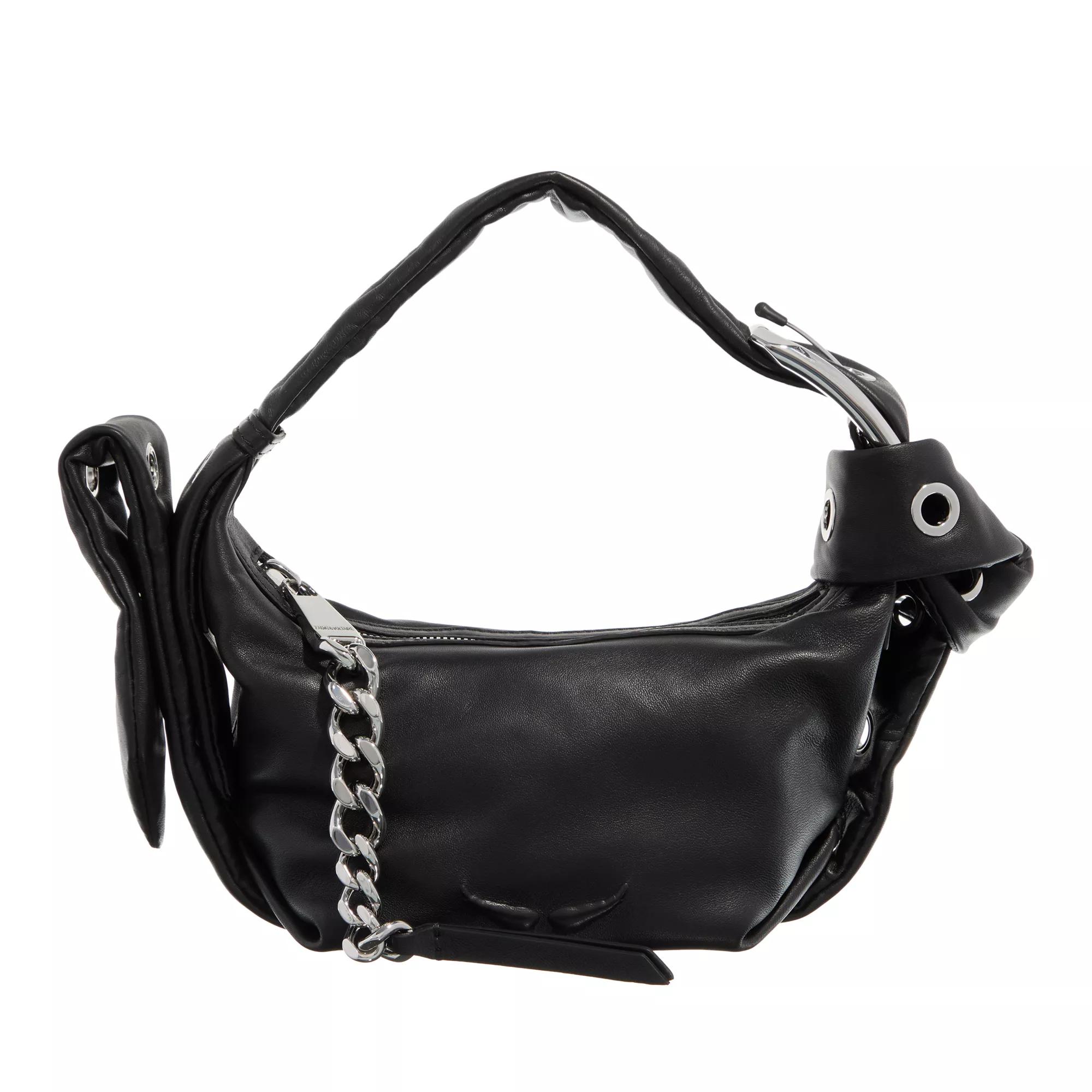 Zadig & Voltaire Hobo Bag - Le Cecilia Xs Obsession Smooth - Gr. unisize - in Schwarz - für Damen