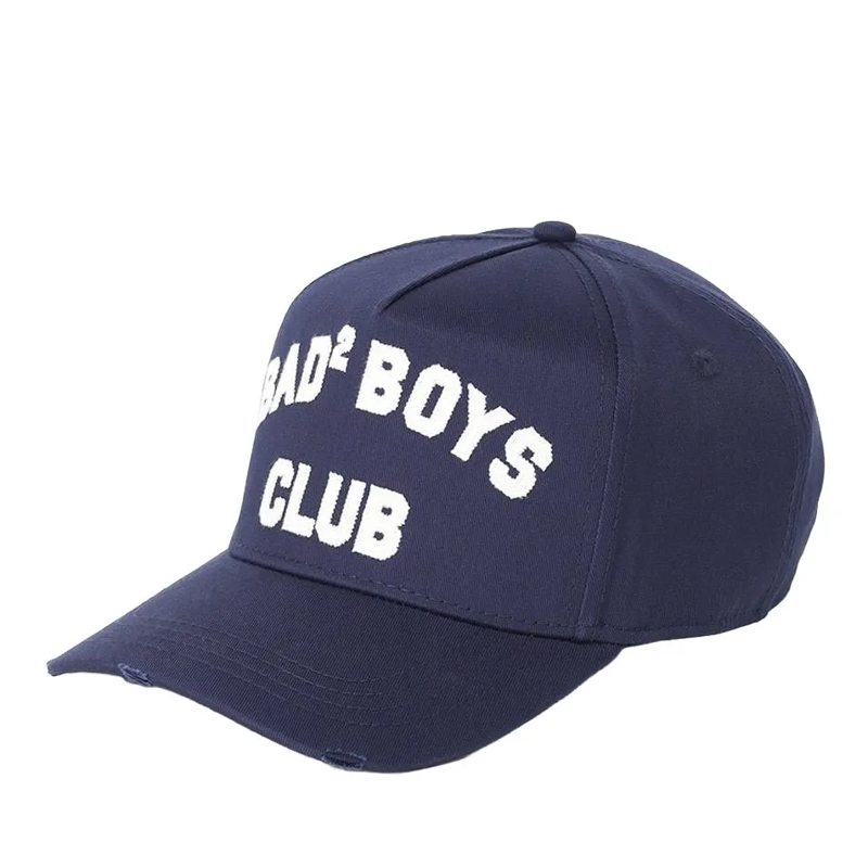 Dsquared2 Casquette de baseball Cap mit Schriftzug blau