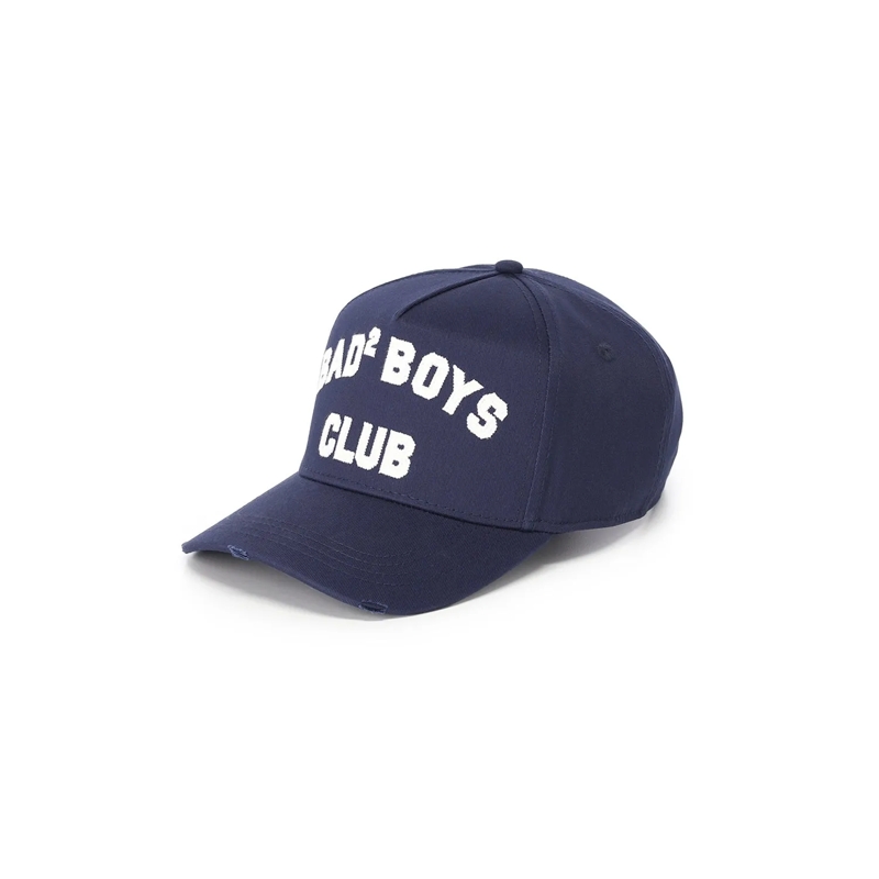 Dsquared2 Chapeau Cap mit Schriftzug blau