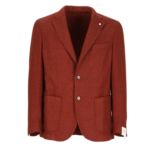 Lubiam Blazer Red Wool Jacket Red