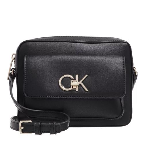 Calvin Klein Re-Lock Camera Bag With Flap Ck Black Camera Bag