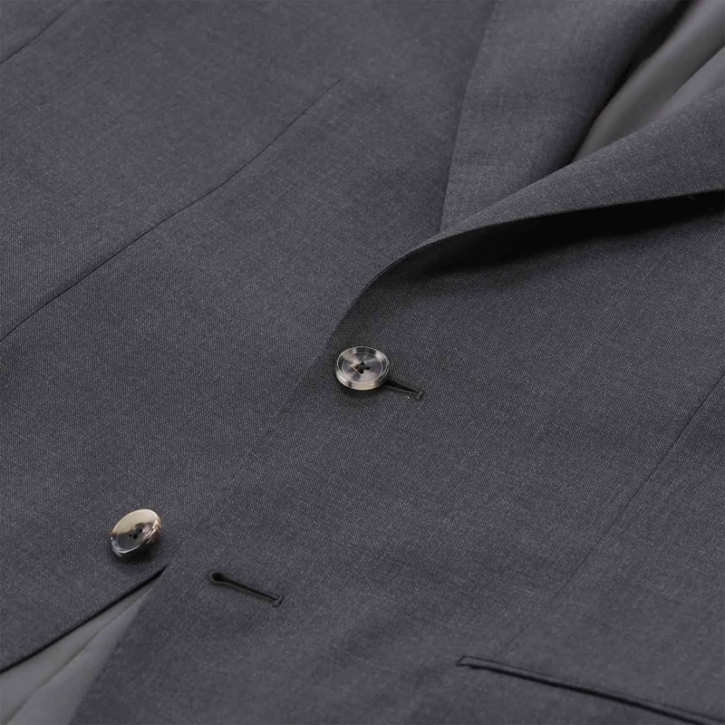 Emanuela Caruso Anzugkombination Zweiteiliger Anzug Aida aus Wolle grau(Image 3)