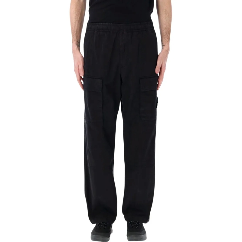 Stone Island Pantalon de jogging Relaxed Fit Black Cargo Jogging Pants With Functio Black