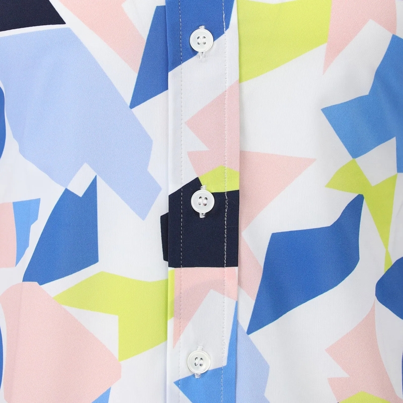 CALIBAN Bluse Hemdbluse mit Muster mehrfarbig(Image 3)
