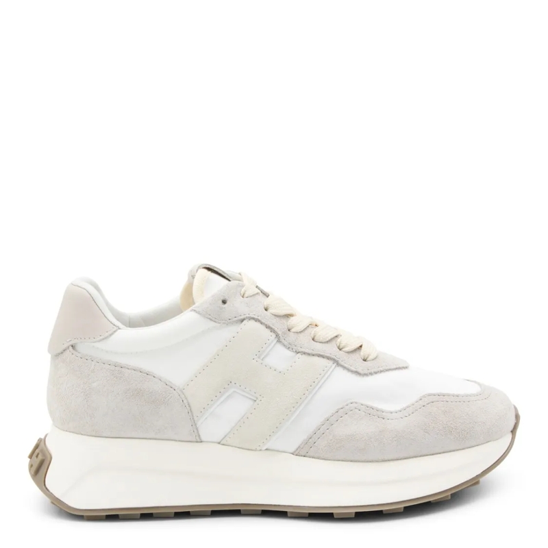 Hogan Lage-top sneaker White And Beige Leather Sneakers White