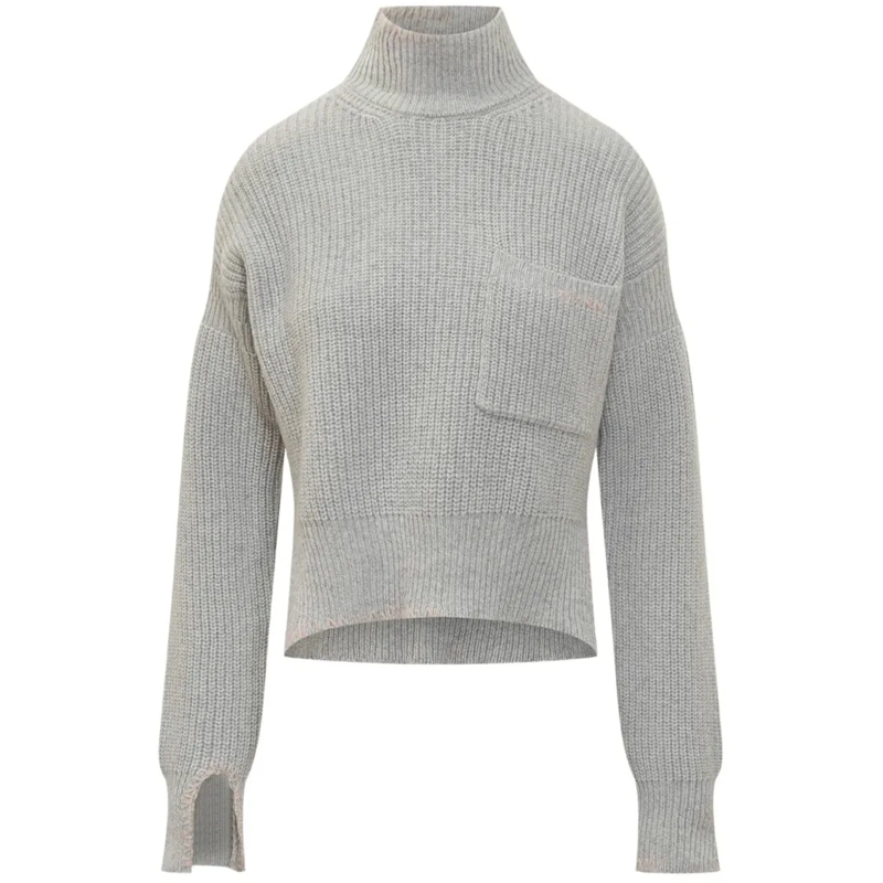 Marni T-shirt Turtleneck Sweater Grey grau