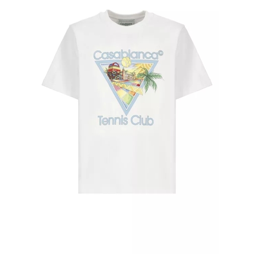 Casablanca Afro Cubism Tennis Club T-Shirt White 