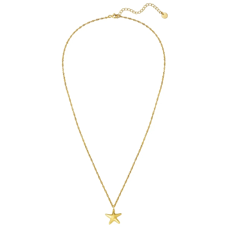 Glanzstücke München Mittellange Halskette Sterling Silber Halskette Seestern gold(Image 2)