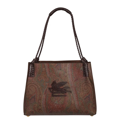 Etro Tote Paisley Mini Libra Shopping Bag Brown