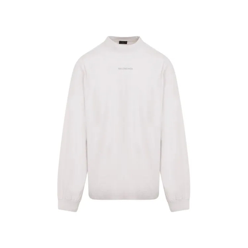 Balenciaga Ls Medium Fit T-Shirt White 