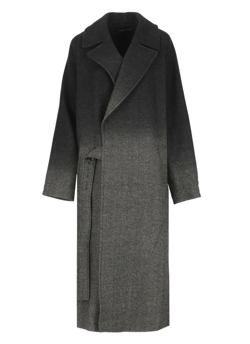 Y-3 - Black Wool Coat - Größe S - schwarz