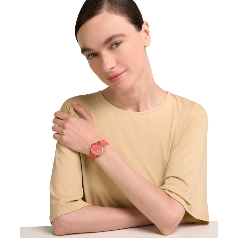 Furla Quarzuhr Quarz-Analoguhr Furla Easy Shape orange(Image 4)