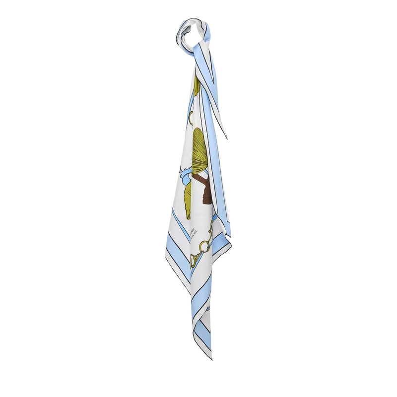 Dorothee Schumacher Halsdoek COSMIC FUNGHI scarf Blue Ribbon scarf