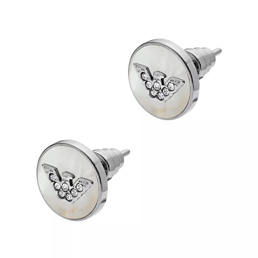 Emporio Armani Ladies Signature Earrings Stainless Steel Silver Ohrstecker