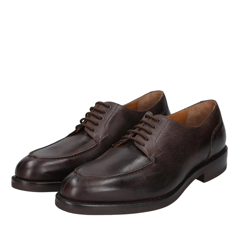 Heinrich Dinkelacker Schuhe Schnürer Genf Norweger N- Moderne Norweger-Silho dunkel-braun(Image 3)