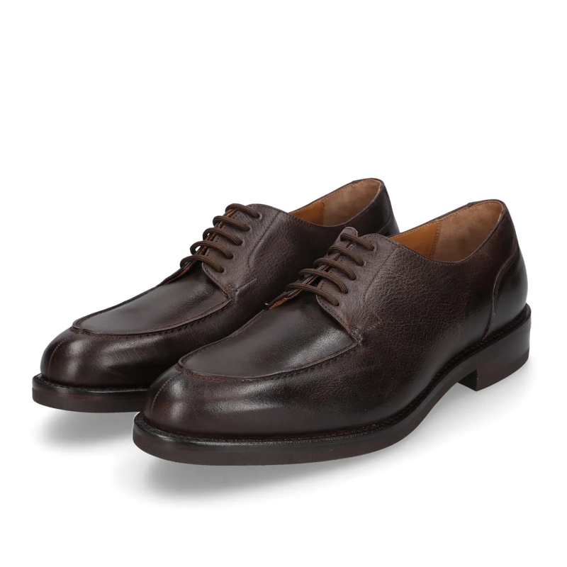 Heinrich Dinkelacker Schoenen Schnürer Genf Norweger N- Moderne Norweger-Silho dunkel-braun(Image 2)