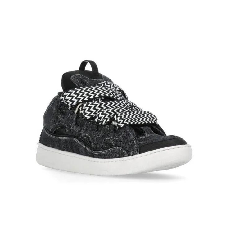 Black denim sneakers on sale