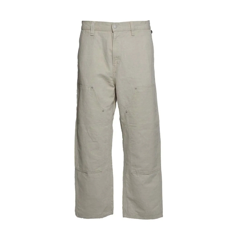 Carhartt Wip Pantalon de costume Relaxed Tapered Double Knee Pants With Tool Pocket Grey