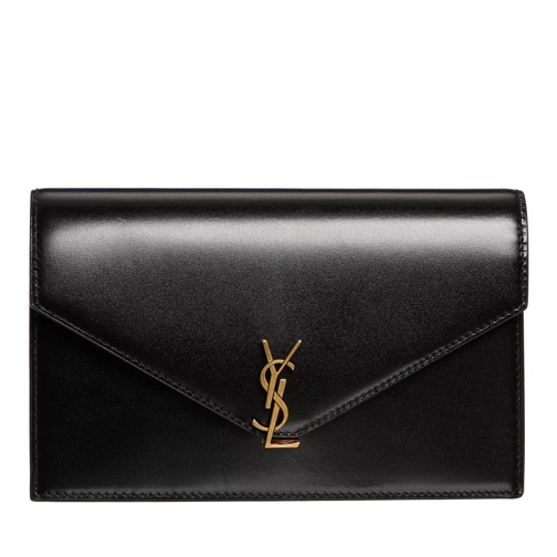 Saint Laurent Crossbody Bag Envelope Mini Smooth Leather Bag Black