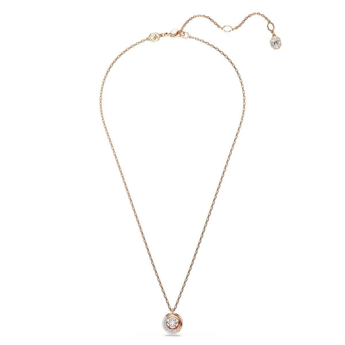 Swarovski Halskette - Swarovski Dextera Rose Gold Coloured Necklace 5692 - Gr. unisize - in Quarz - für Damen