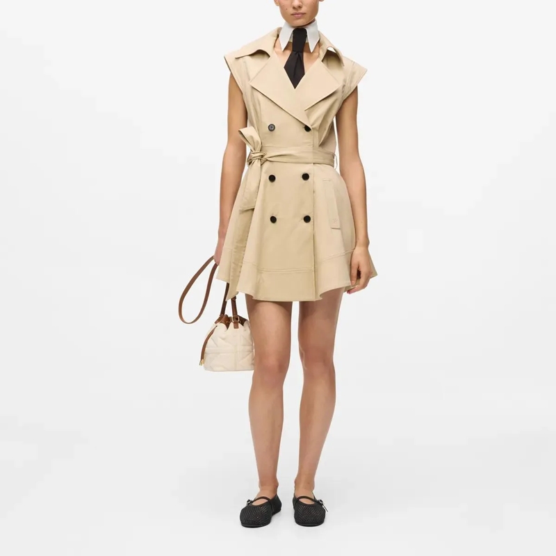 Karl Lagerfeld Kleid Amber Valetta TRENCH Kleid braun