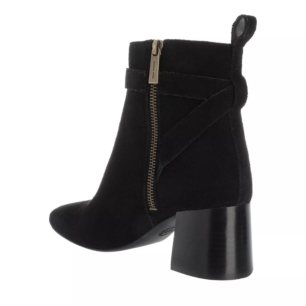 Michael kors black hot sale suede ankle boots