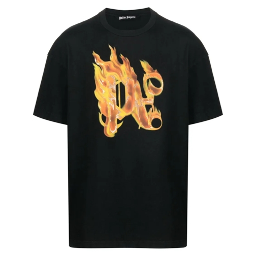 Palm Angels T-Shirt With Logo Black T-shirts