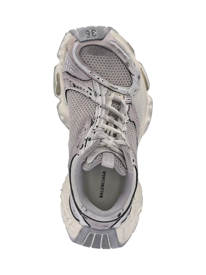 Thumbnail - Balenciaga Low-Top Sneaker - "Stapler" Sneakers – Beige - Gr. 38 (EU) - in Grau - für Damen