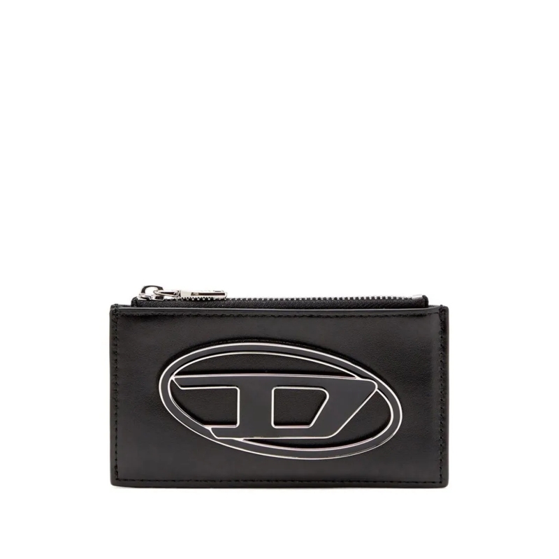 Diesel Clutch Rectangular Black Polyamide Clutch With Oval Emble Black