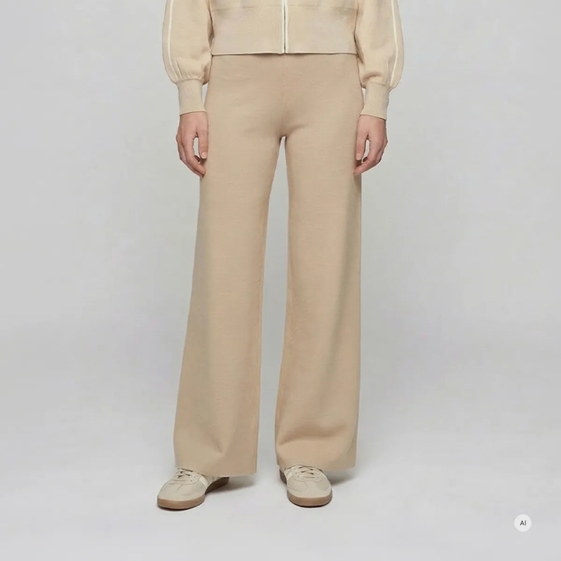 Marc Aurel Hose Strickhose- elastischer Gummibund- eingestrickt beige(Image 3)