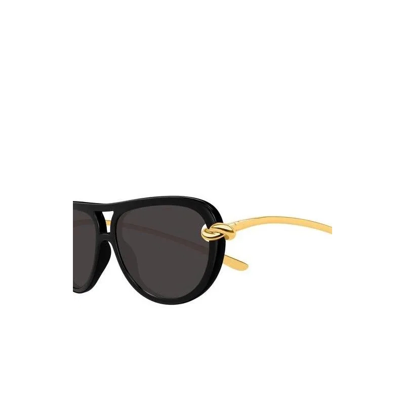 Bottega Veneta Sonnenbrille BV1418S Black-Gold-Grey(Image 3)