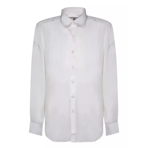 Pt Torino White Viscose Shirt White 