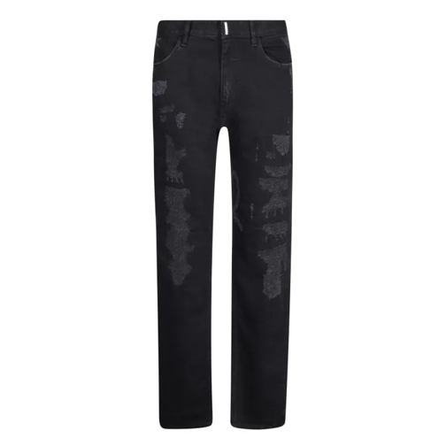 Givenchy Slim-Fit Jeans With A Distressed-Effect Black Jeans slim fit