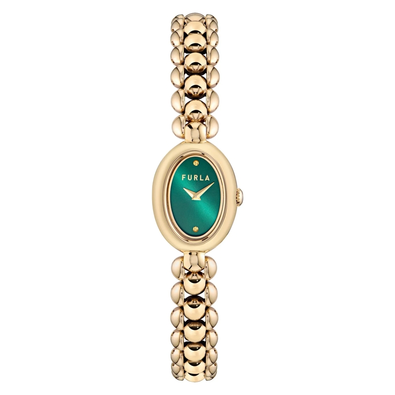 Furla Quarzuhr Quarz-Analoguhr Furla Delizia gold