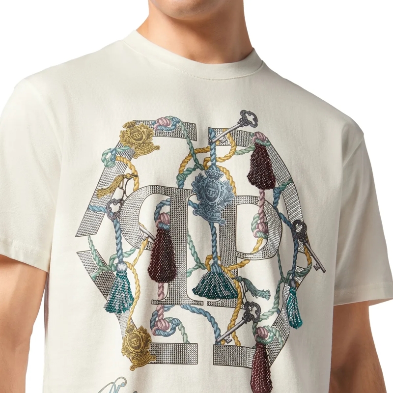 Philipp Plein T-Shirt T-Shirt Rundhalsausschnitt Ss weiss(Image 5)