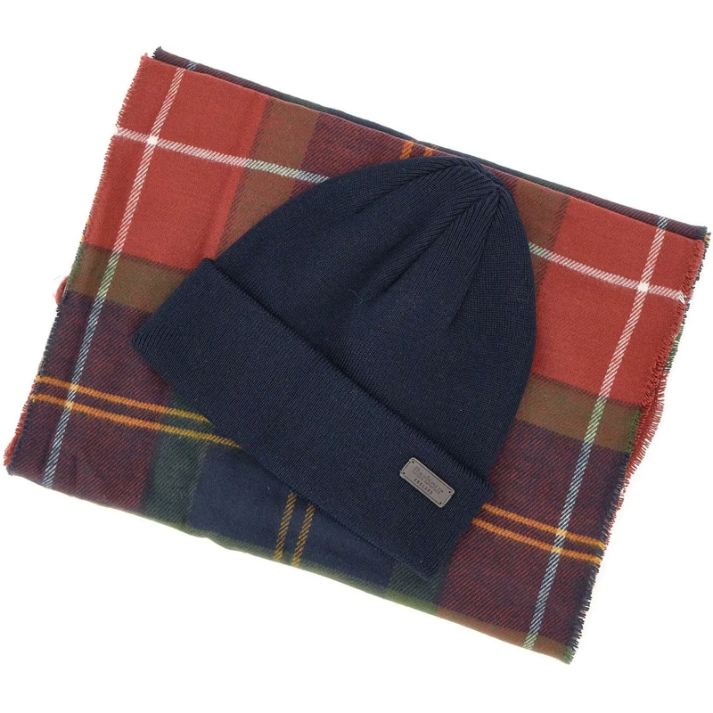 Barbour Écharpe en laine Scarfs Winterberry Tartan mehrfarbig