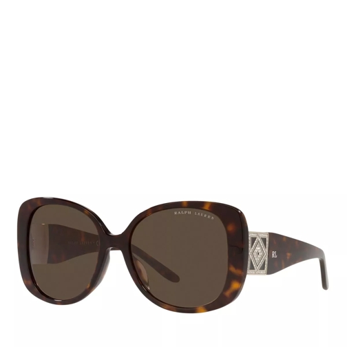 Ralph Lauren 0RL8196BU Sunglasses Shiny Dark Havana Sunglasses