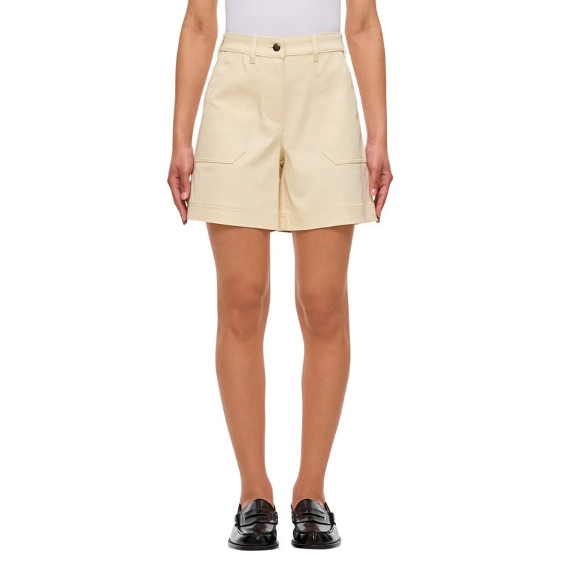 Moncler Casual Shorts Tailored Cream Shorts Neutrals