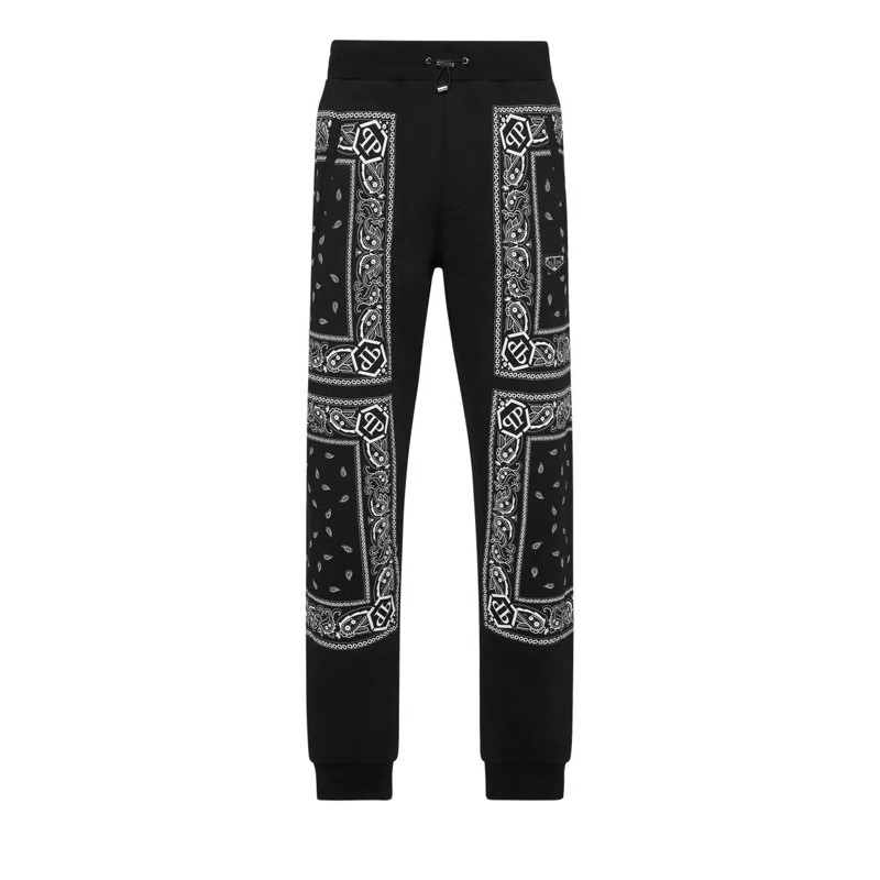 Philipp Plein Jogginghose Jogginghosen Paisley schwarz