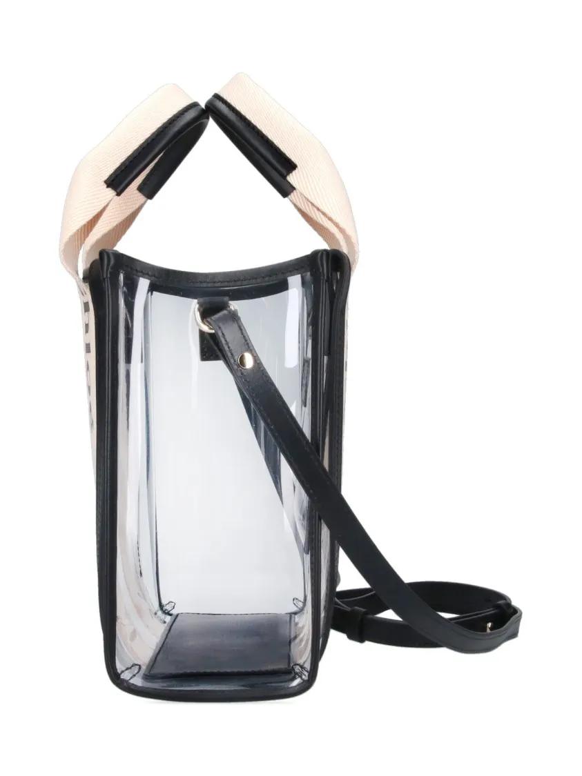 Chloé Shoppers & Totes Small "Woody" Transparent Tote Bag in transparant