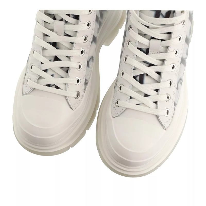 Karl Lagerfeld High-Top-Sneaker Luna Monogram Mesh Boot White(Image 4)