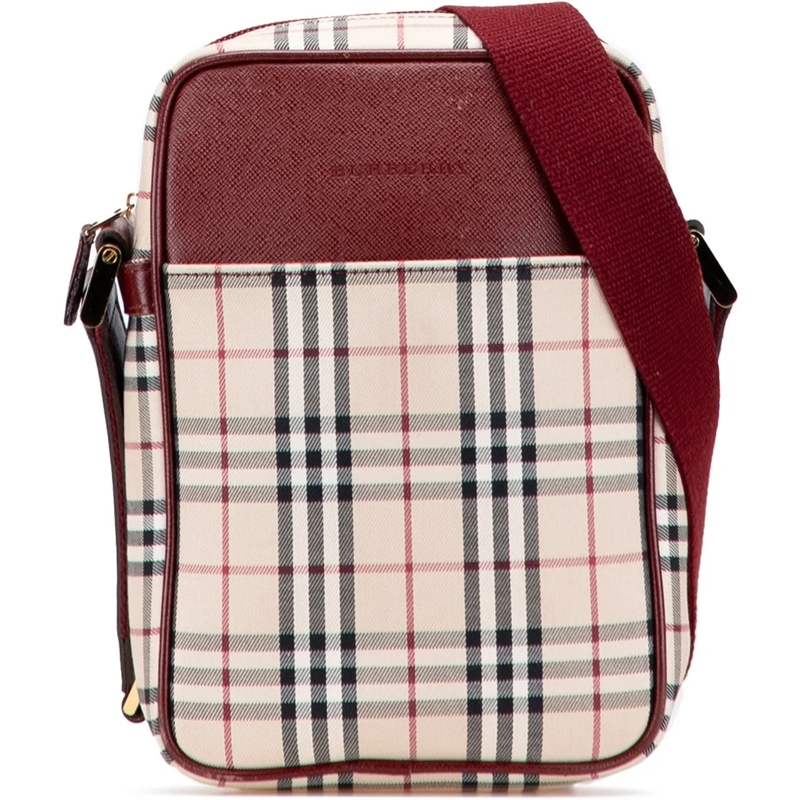 Burberry Sac à bandoulière House Check Canvas Crossbody braun