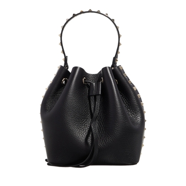 Valentino Garavani Drawstring Bag Rockstud Nero | Bucket Bag