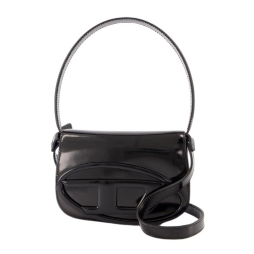 Diesel Schultertasche 1Dr Shoulder Bag - Leather - Black Black