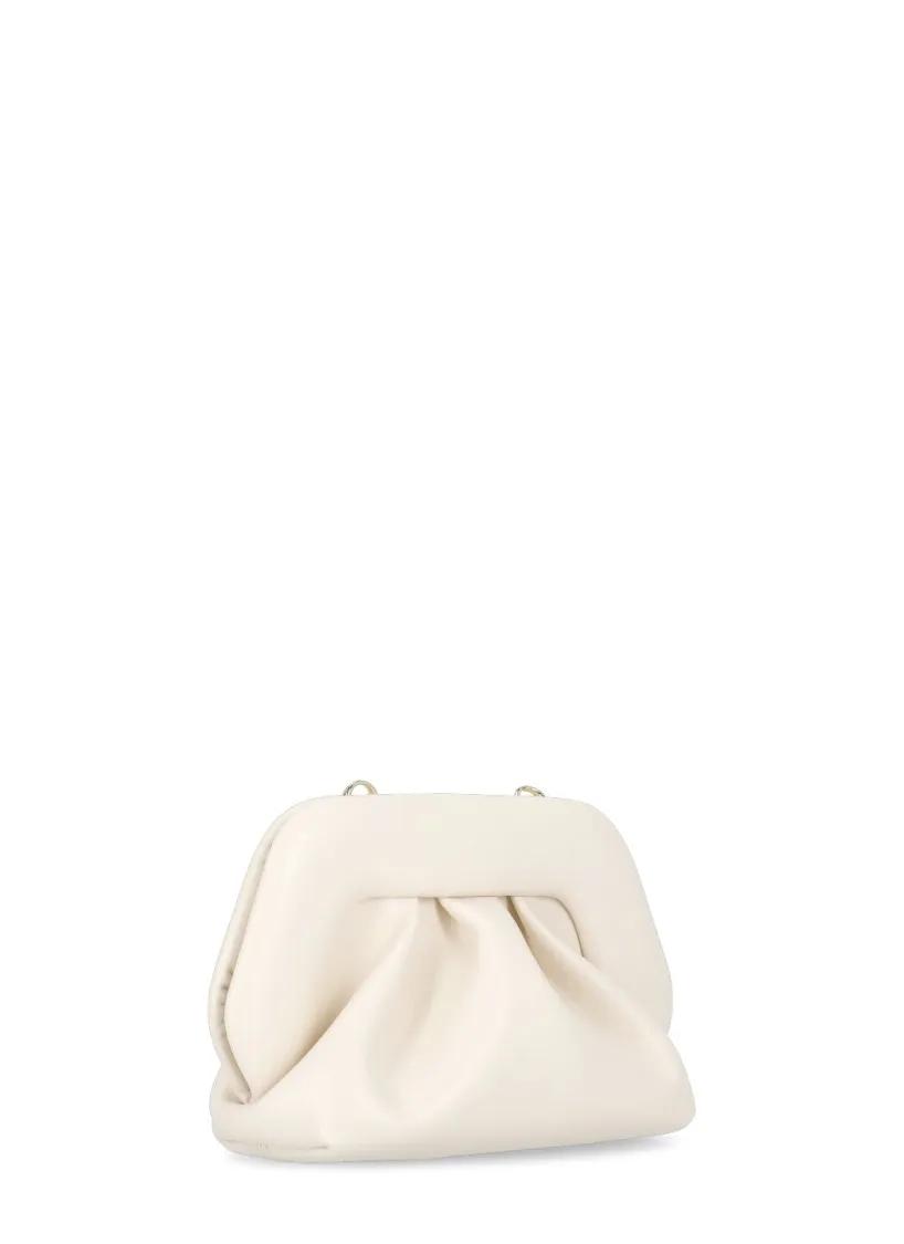 Themoirè Clutches Natural Synth Leather Gea Vegan Pochette in beige