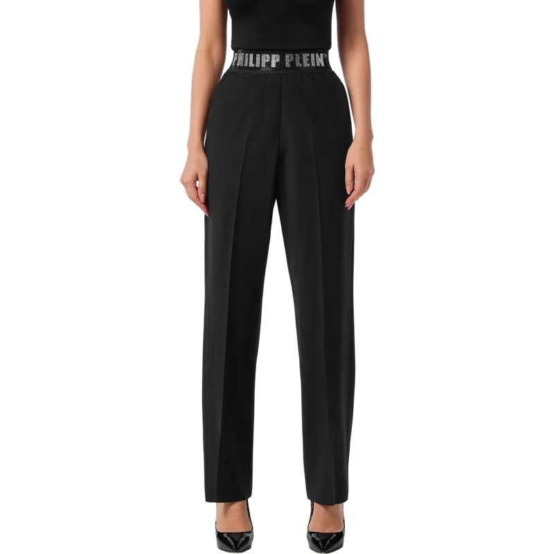 Philipp Plein Hose Straight Fit Hose Verziert schwarz(Image 3)