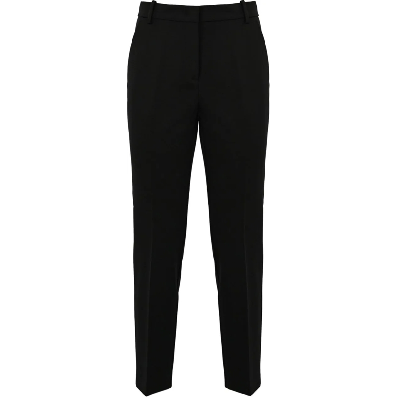 Pinko Broek Tapered Trousers With Tailored Waistband Black