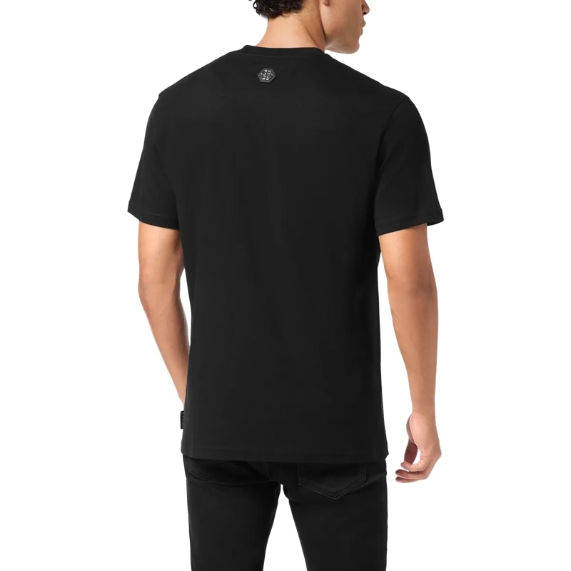 Philipp Plein T-Shirt T-Shirt Rundhalsausschnitt Ss Signature Verziert schwarz(Image 2)